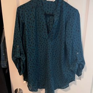 Lush emerald green blouse